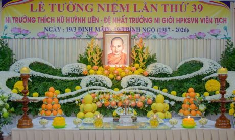 Ni giới Hệ phái Khất sĩ trang nghiêm tưởng niệm lần thứ 39 Ni trưởng Huỳnh Liên – Đệ nhất Trưởng NGHPKS